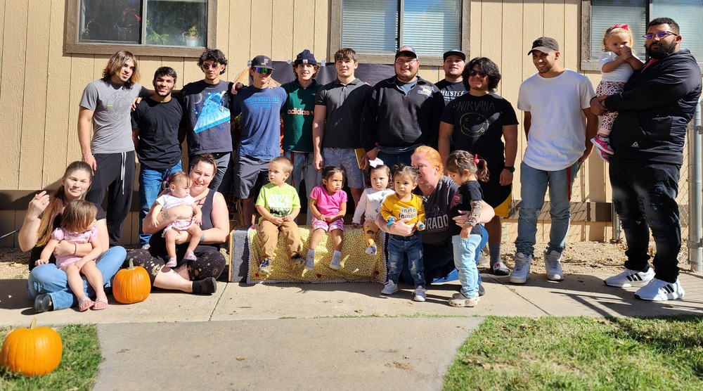 Otero College wrestlers visit Early Head Start