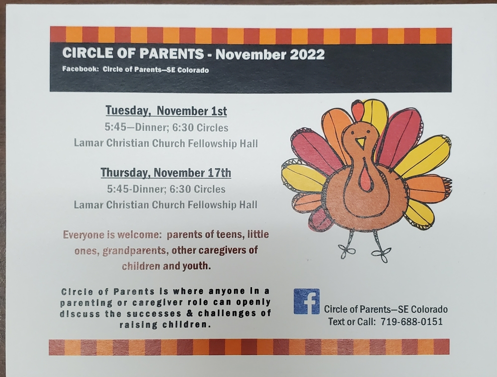 Circle of Parents Meetings November 