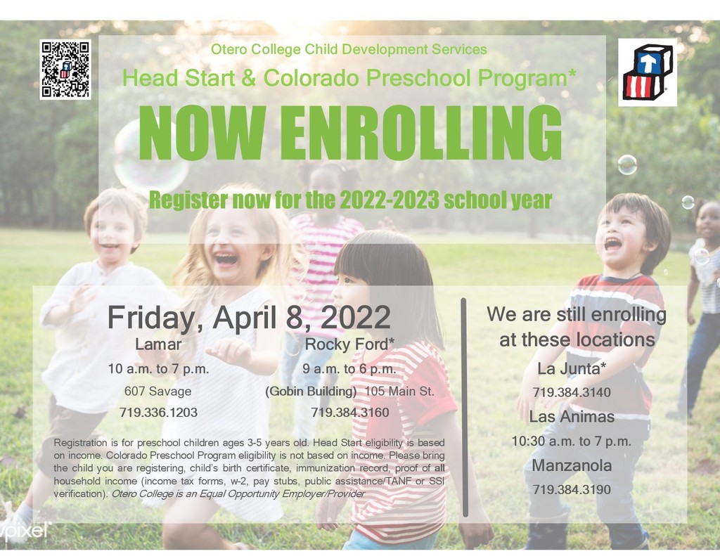 Spring enrollment April 8